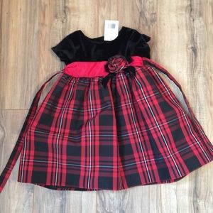 NWT Sophie Rose Girls 2T Dress Plaid